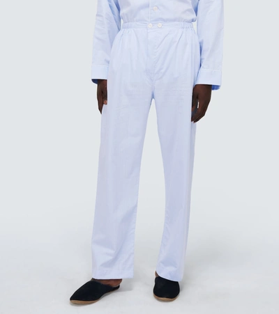 Shop Derek Rose Stowe 31 Cotton Pajama Set In Blue