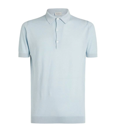 Shop John Smedley Roth Sea Island Cotton Polo Shirt