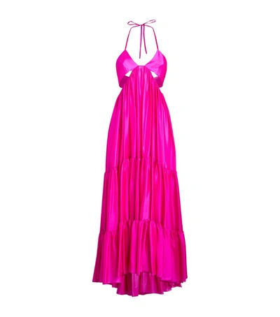 Shop Alexandre Vauthier Silk Cut-out Dress