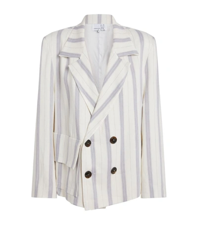 Shop Natasha Zinko Stripe Double-breasted Jacket