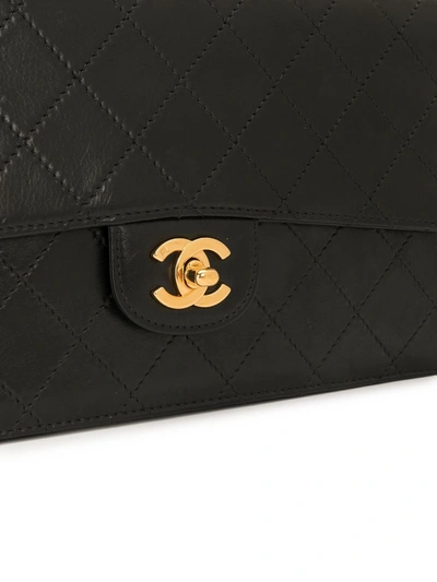 Pre-owned Chanel Double Flap 单肩包 In Black