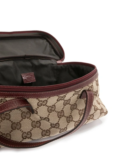 Pre-owned Gucci Gg Pattern Handbag In Brown