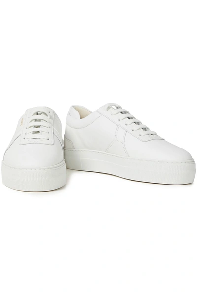 Shop Axel Arigato Leather Platform Sneakers In White