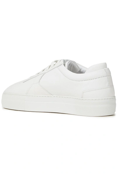 Shop Axel Arigato Leather Platform Sneakers In White
