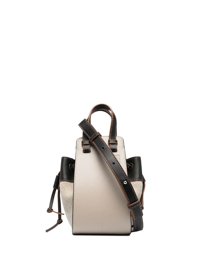 Shop Loewe Mini Hammock Tote Bag In Neutrals