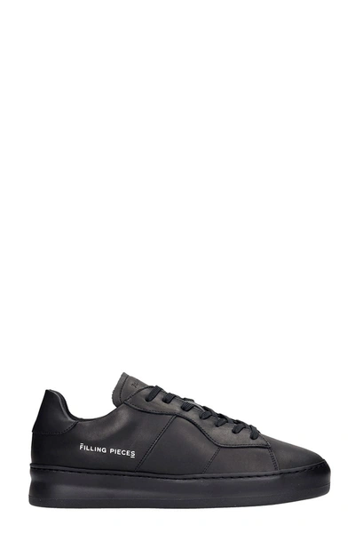 Shop Filling Pieces Light Plain Cou Sneakers In Black Leather