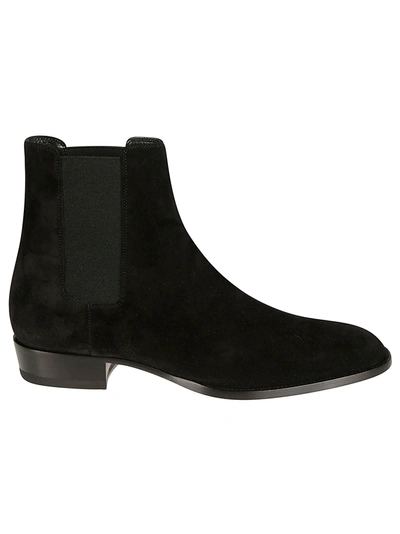 Shop Saint Laurent Wyatt 30 Chelsea Boots In Black