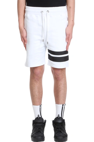 Shop Gcds Shorts In White Cotton