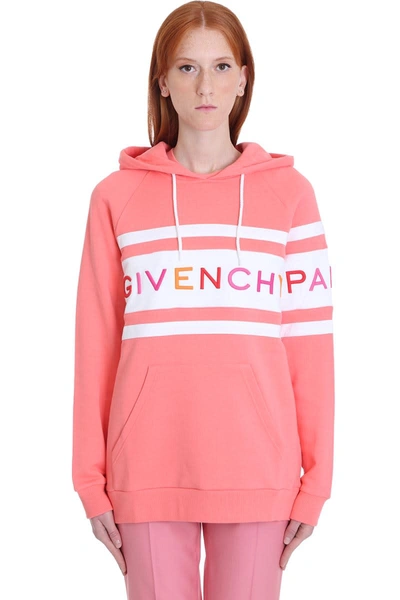 Shop Givenchy Sweatshirt In Rose-pink Cotton