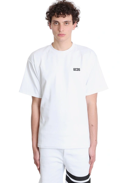 Shop Gcds T-shirt In White Cotton