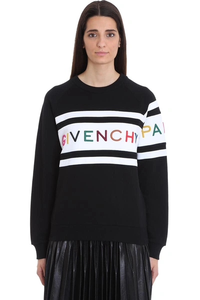 Shop Givenchy Paris Sweatshirt In Black