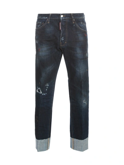 Shop Dsquared2 Cool Guy Jeans W/lapel In Denim