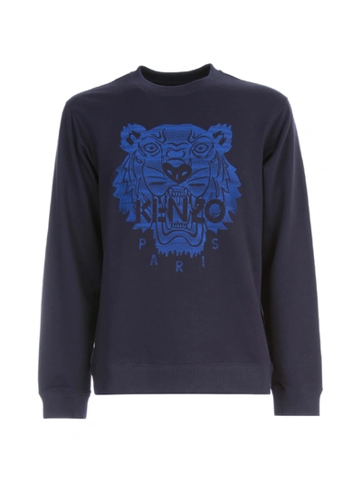 Shop Kenzo Light Tiger Classic Sweatshirt In Bleu Marine