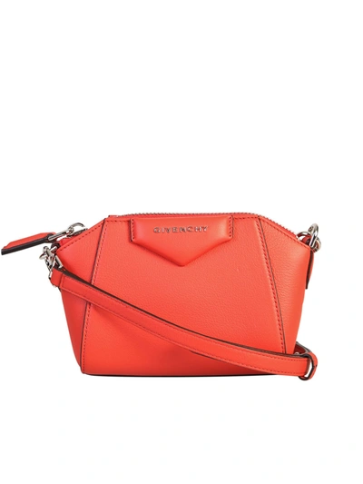Shop Givenchy Antigona Nano Bag In Red