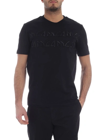 Shop Mcq By Alexander Mcqueen Mcq Embroidered Black T-shirt