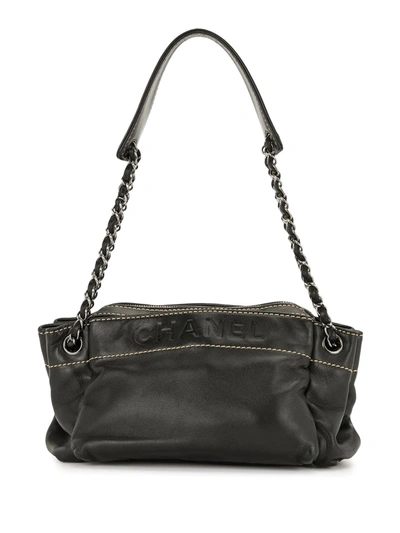 Pre-owned Chanel 2005 Wild Stitch Handbag In Black