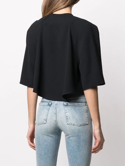 Shop Iro Latod Cropped Blouse In Black