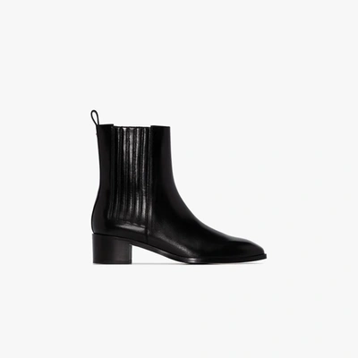 Shop Aeyde Neil 40 Leather Chelsea Boots In Black
