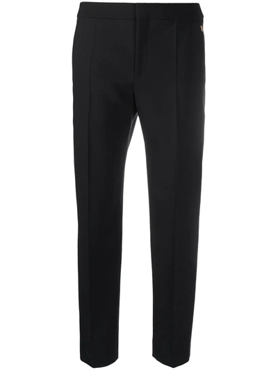 Shop Chloé Tailored Cropped Trousers In Black