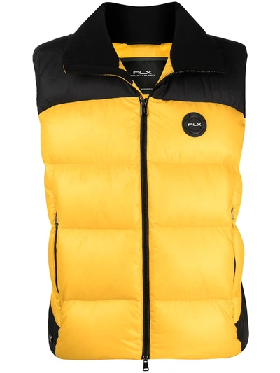 Polo Ralph Lauren Two-tone Padded Gilet In Black