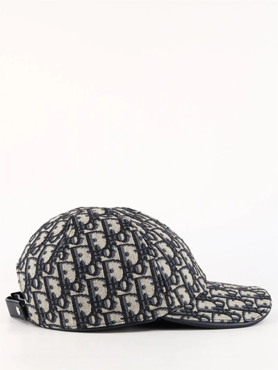 Beige And Black Dior Oblique Jacquard Baseball Cap - Praise To Heaven