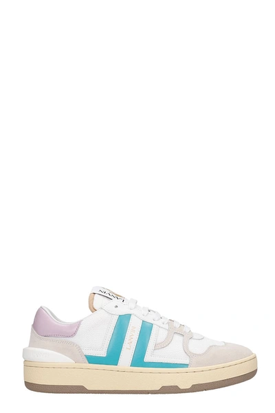 Shop Lanvin Clay Sneakers In White Polyester