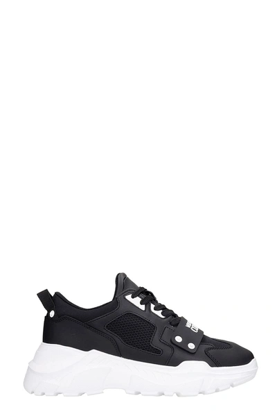 Shop Versace Jeans Couture Sneakers In Black Rubber/plasic