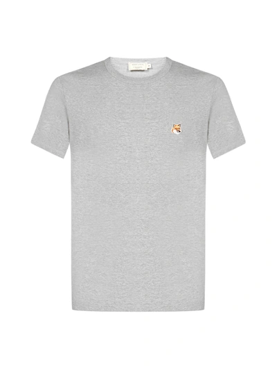 Shop Maison Kitsuné T-shirt In Grigio Melange