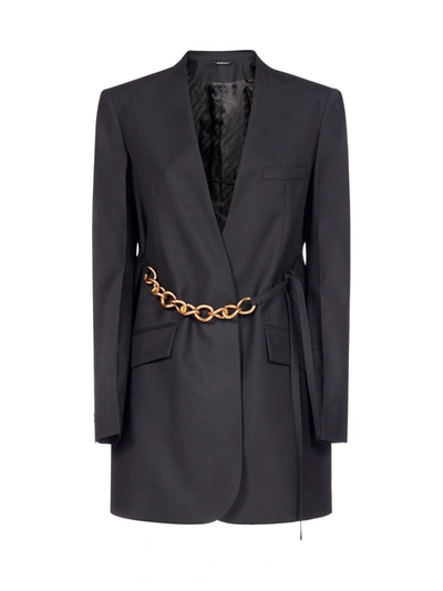Givenchy Chain-detail Sleeveless Blazer In Black