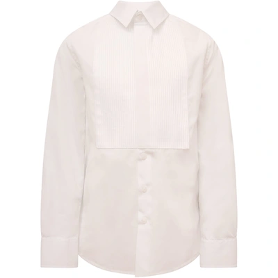 Shop Dolce & Gabbana White Shirt For Boy With Stripes