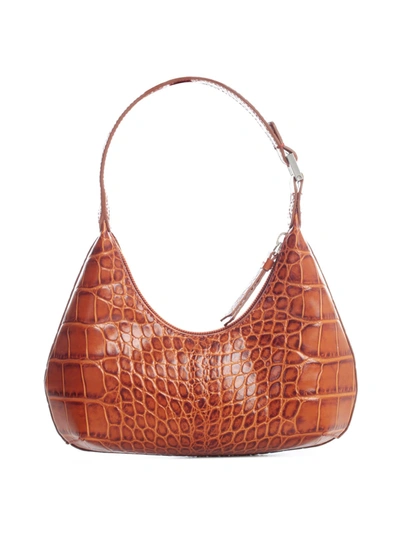 Shop By Far Baby Amber Tan Croco Embossed Leather In Tn Tan