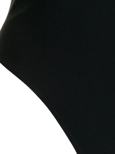 Fleur Du Mal Margo Lace-trimmed Stretch-jersey Thong Bodysuit In Black
