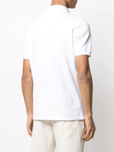 Shop Brunello Cucinelli Short-sleeved Cotton Polo Shirt In White
