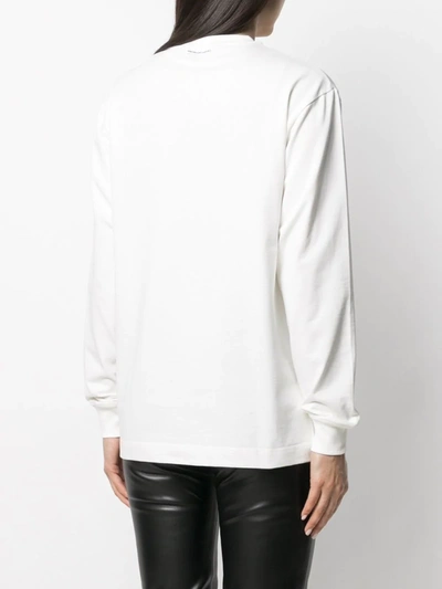 Shop Alexander Wang Crewneck Sweatshirt In White