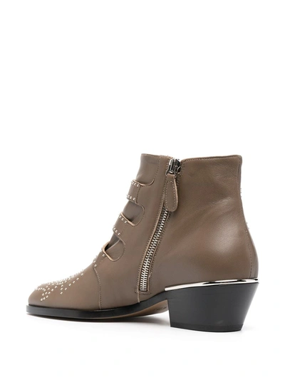 Shop Chloé Susanna Ankle Boots In Neutrals