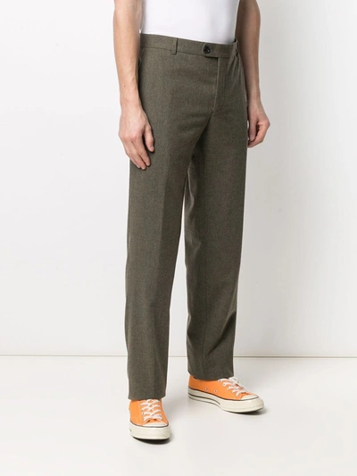 Pre-owned Walter Van Beirendonck Sharp Straight-leg Trousers In Green