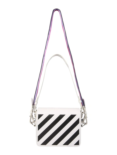 Shop Off-white Leather Shoulder Bag In White