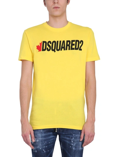 Shop Dsquared2 Cool Fit T-shirt In Yellow