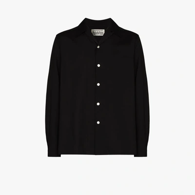 Shop Wacko Maria Guilty Parties Camp Collar Shirt In Black