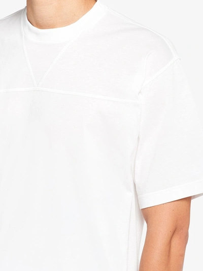 Shop Prada Logo Patch T-shirt In White