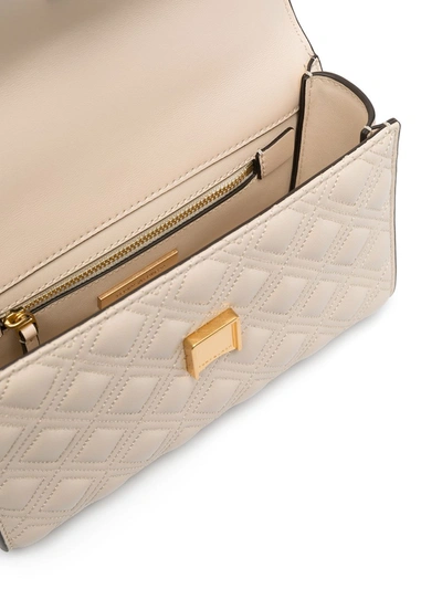 Shop Tory Burch Fleming Small Convertible Shoulder Bag In Neutrals