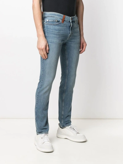 Shop 7 For All Mankind Ronnie Mid-rise Skinny Jeans In Blue