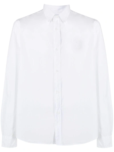 Shop Kenzo Tiger Embroidered Shirt In White