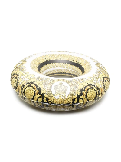 Shop Young Versace Filigree-print Tube In Yellow