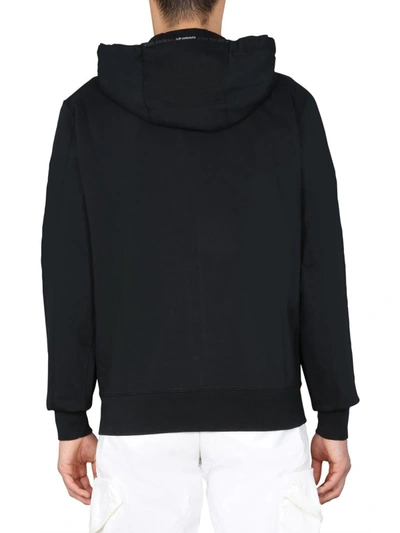 Shop C.p. Company Hooded Sweatshirt With Zip In Black