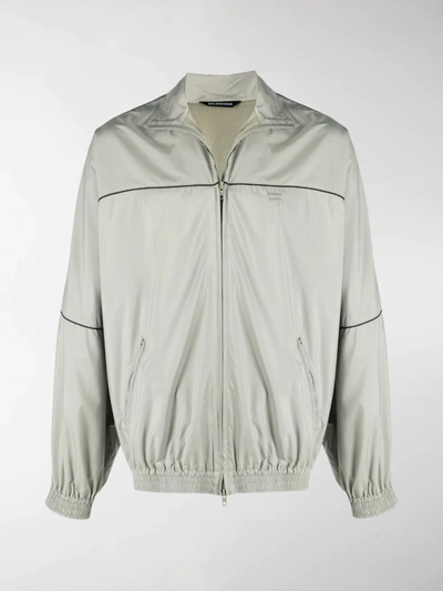 Shop Balenciaga Zip-up Tracksuit Jacket In Neutrals
