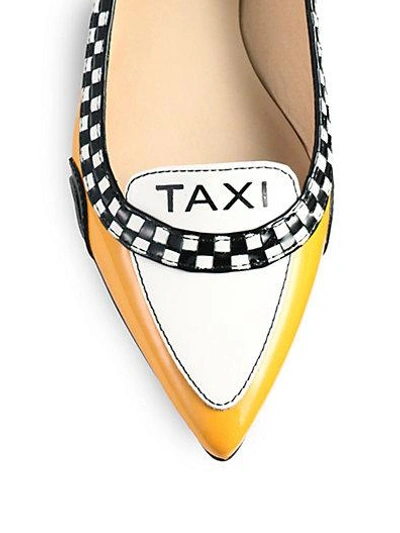 Shop Kate Spade Go Taxi Leather Flats In Taxi Yello