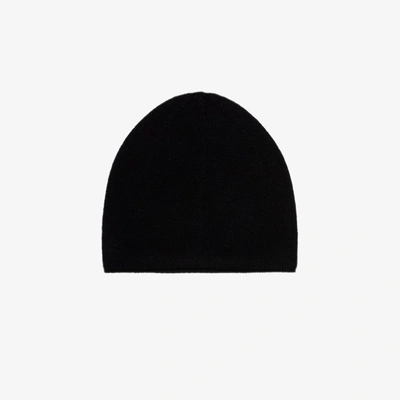 Shop Totême Black Cashmere Beanie Hat