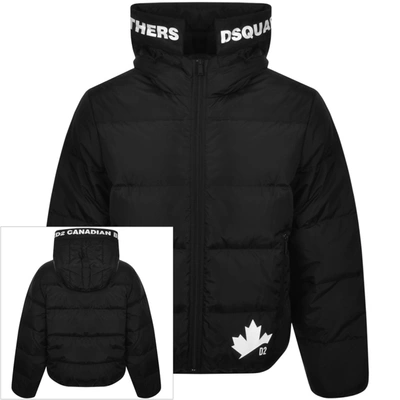 Shop Dsquared2 Sports Puffer Jacket Black