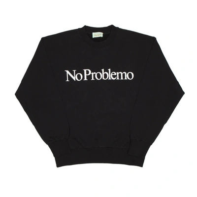 Shop Aries No Problemo Sweatshirt In Black